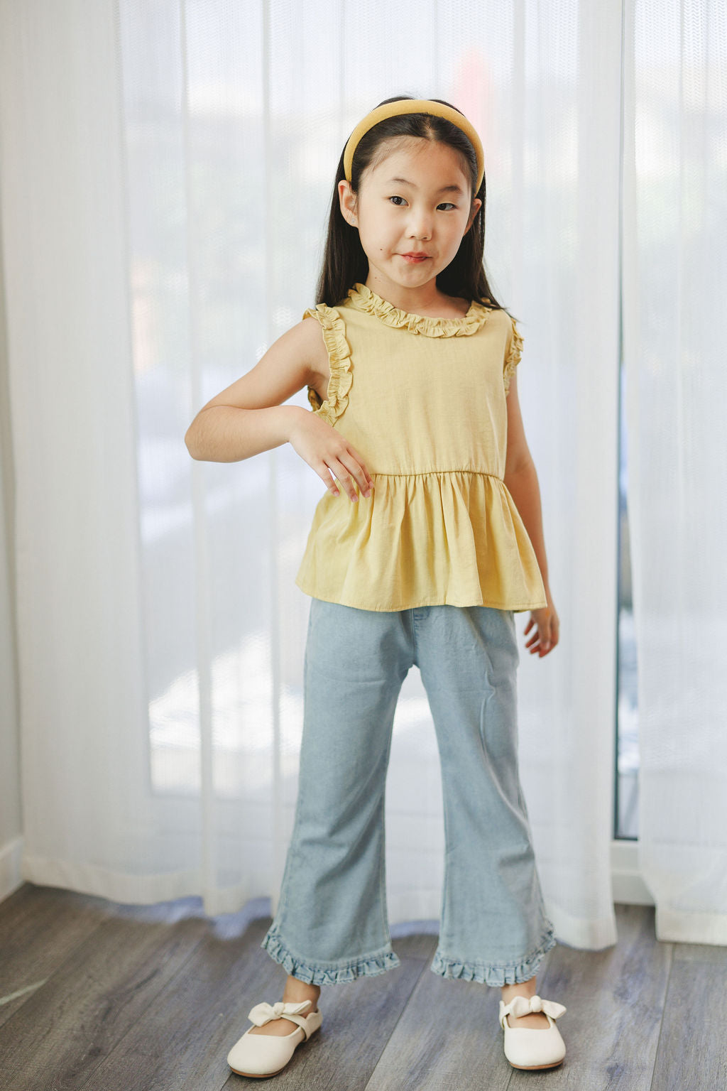 Lemon Ruffle Blouse