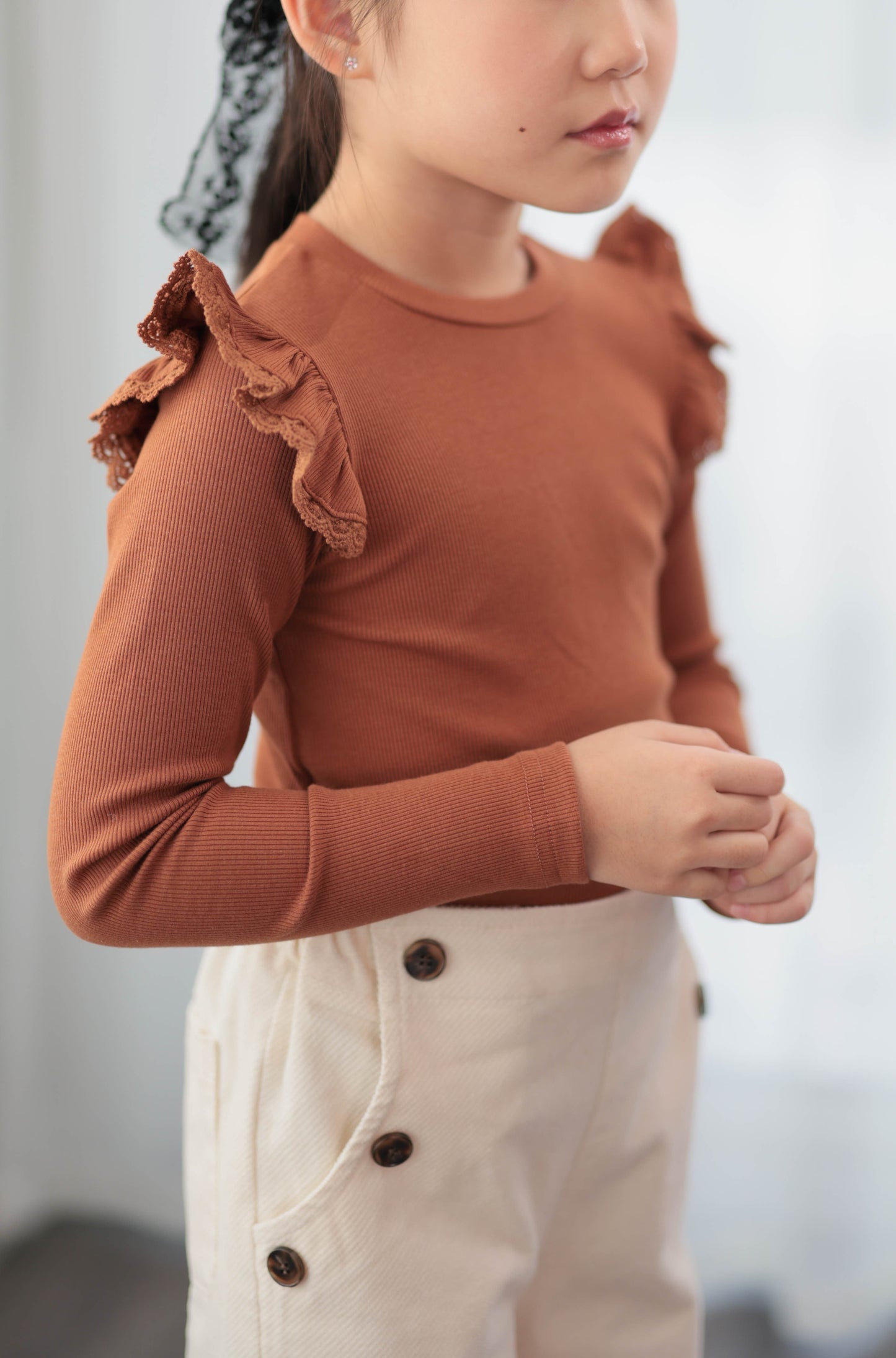 Rusty Ruffle Top