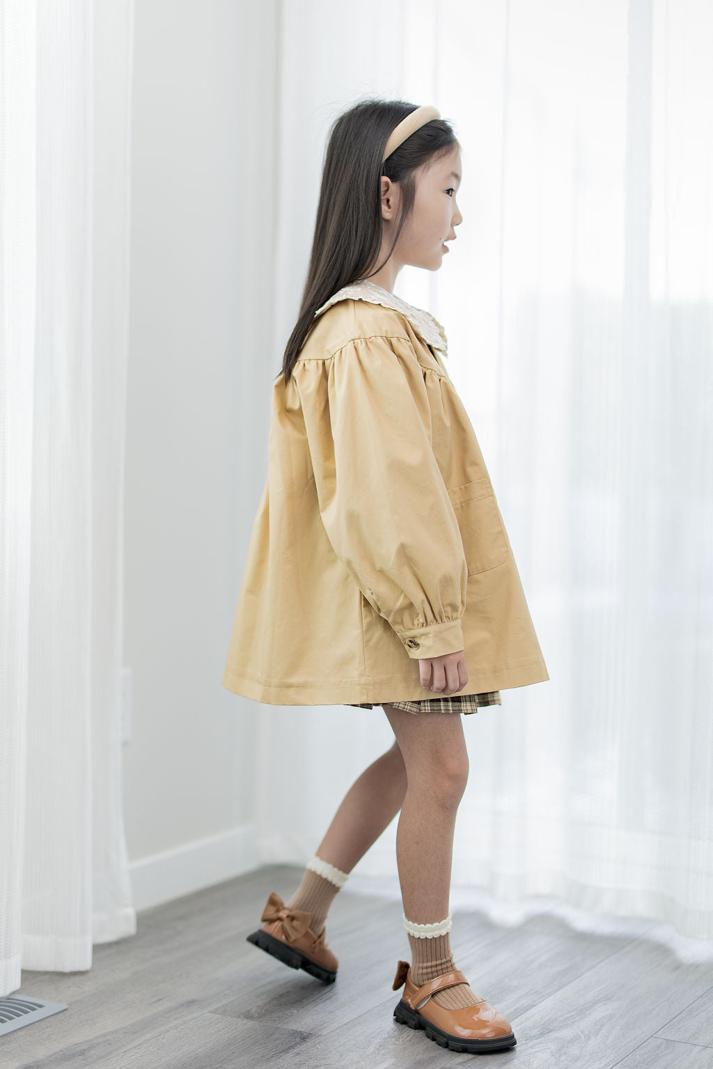 Lace Collar Coat