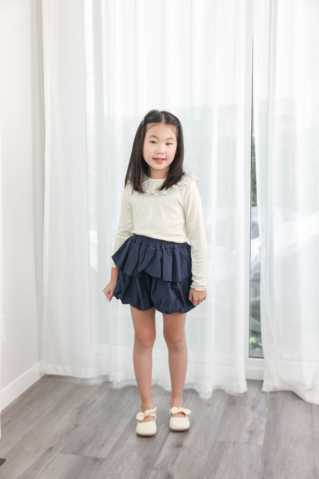 Ivory Lace Collar Top