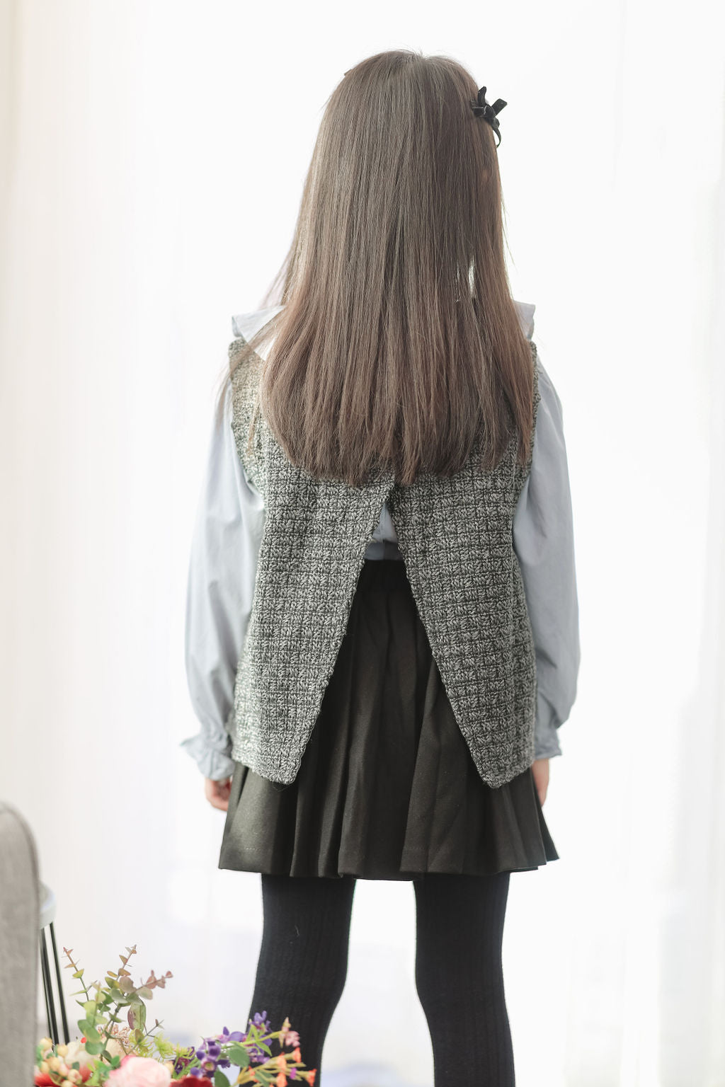 Textured Tweed Vest