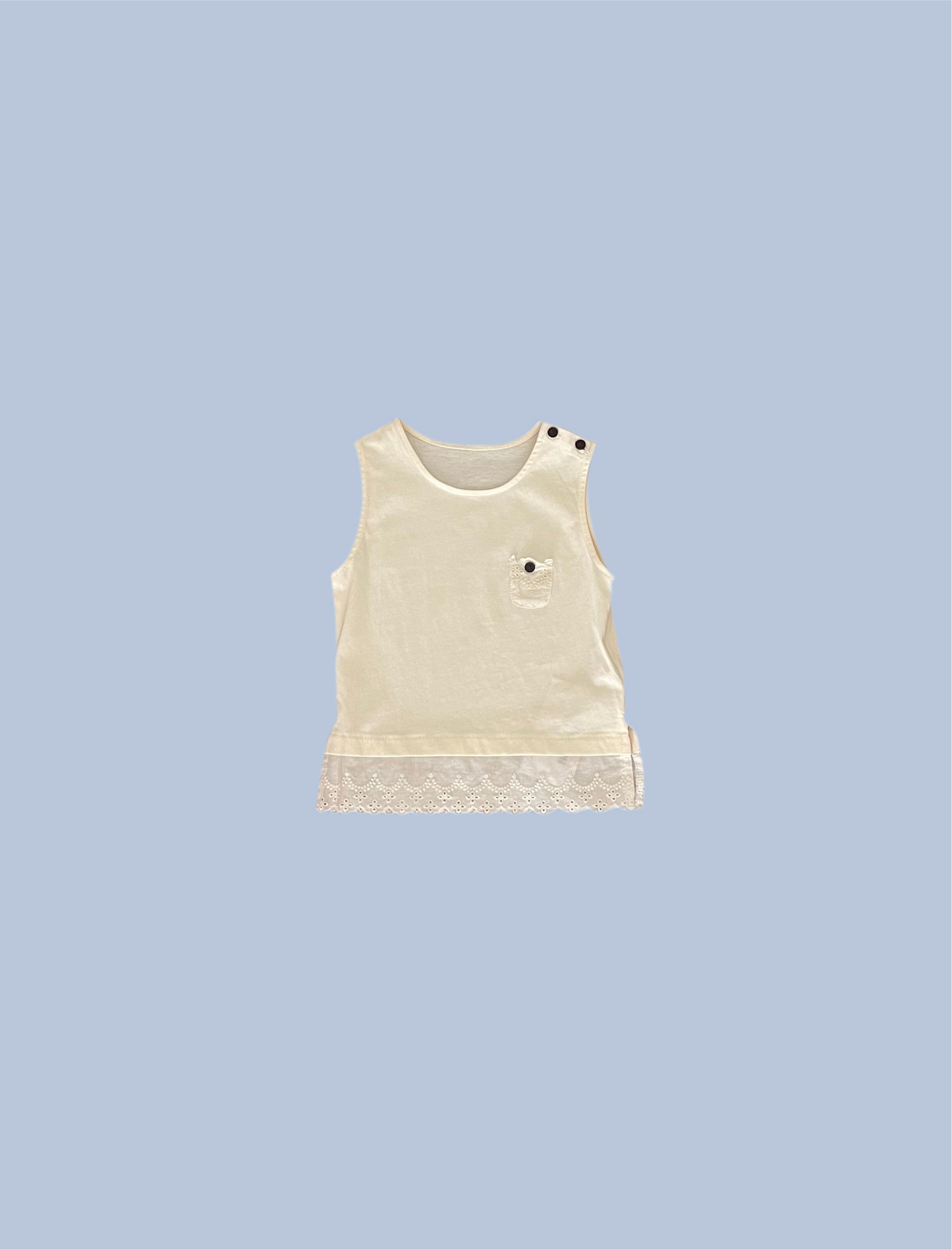 Cream Lace Tank