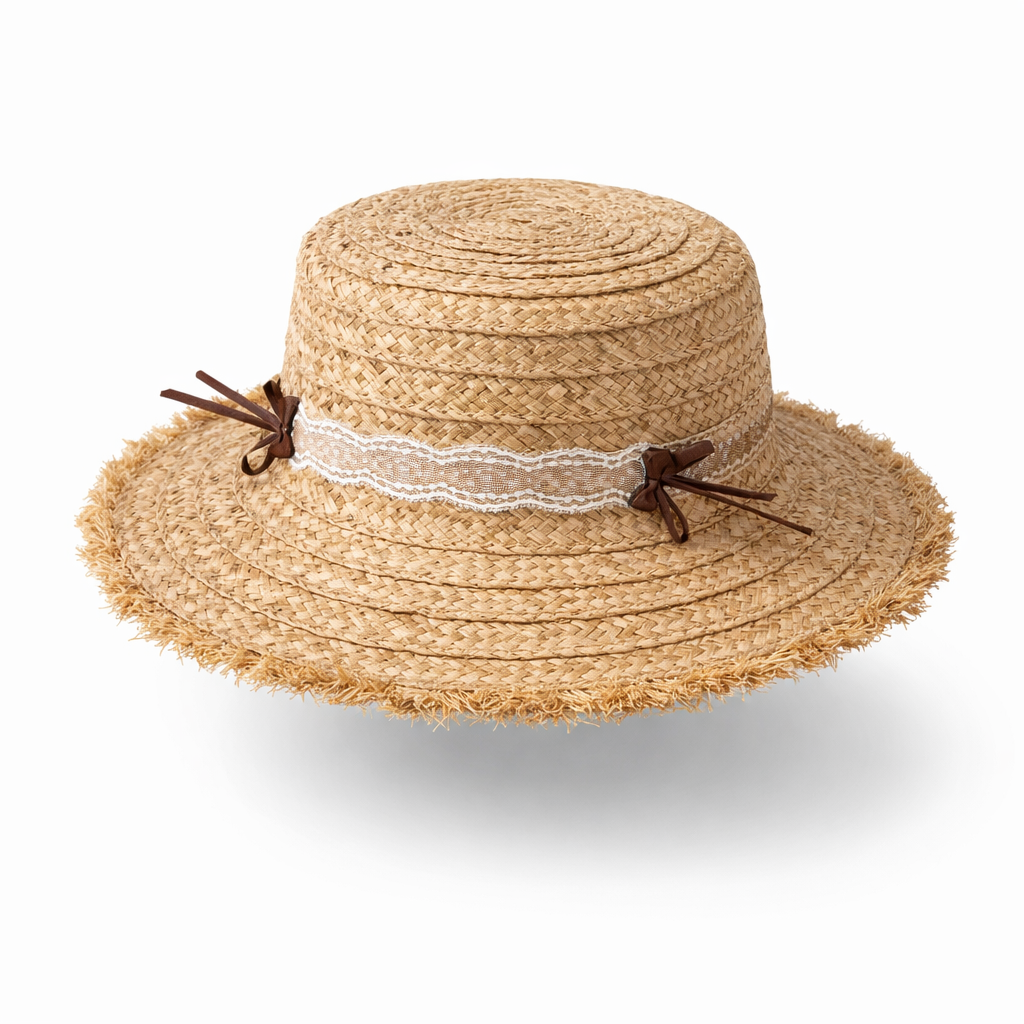 Lace Straw Hat