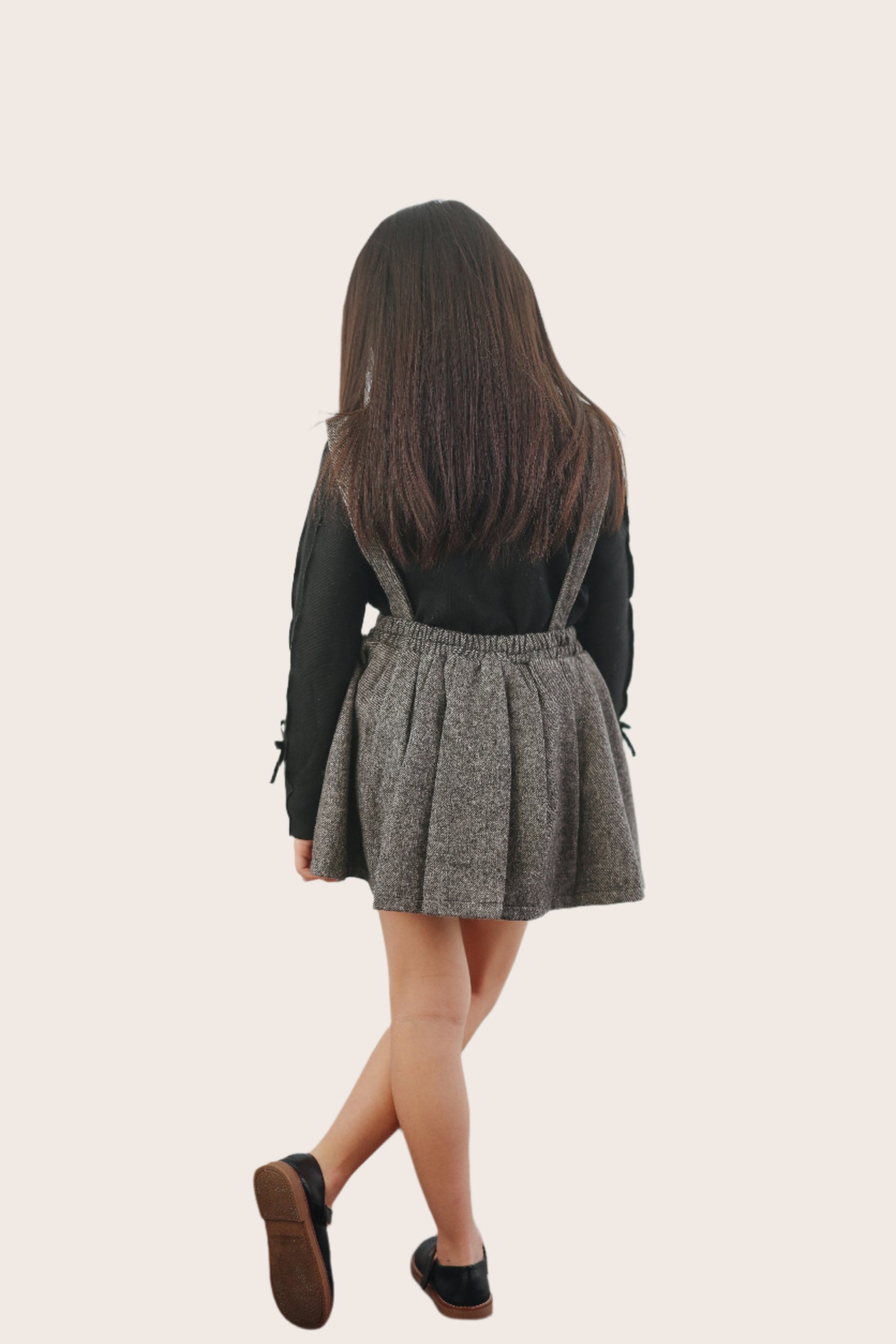 Pleated Pinafore Dress