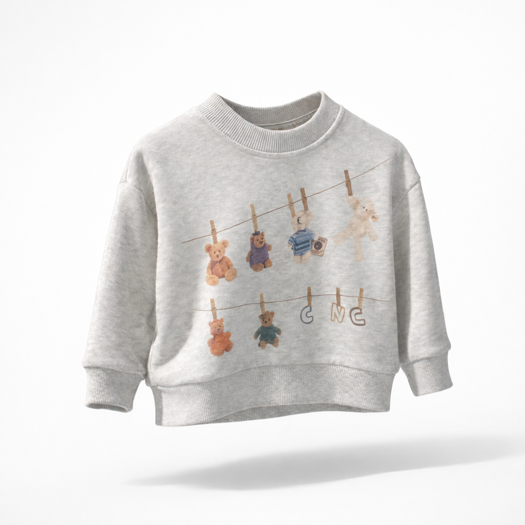 Teddy Clothesline Sweatshirt