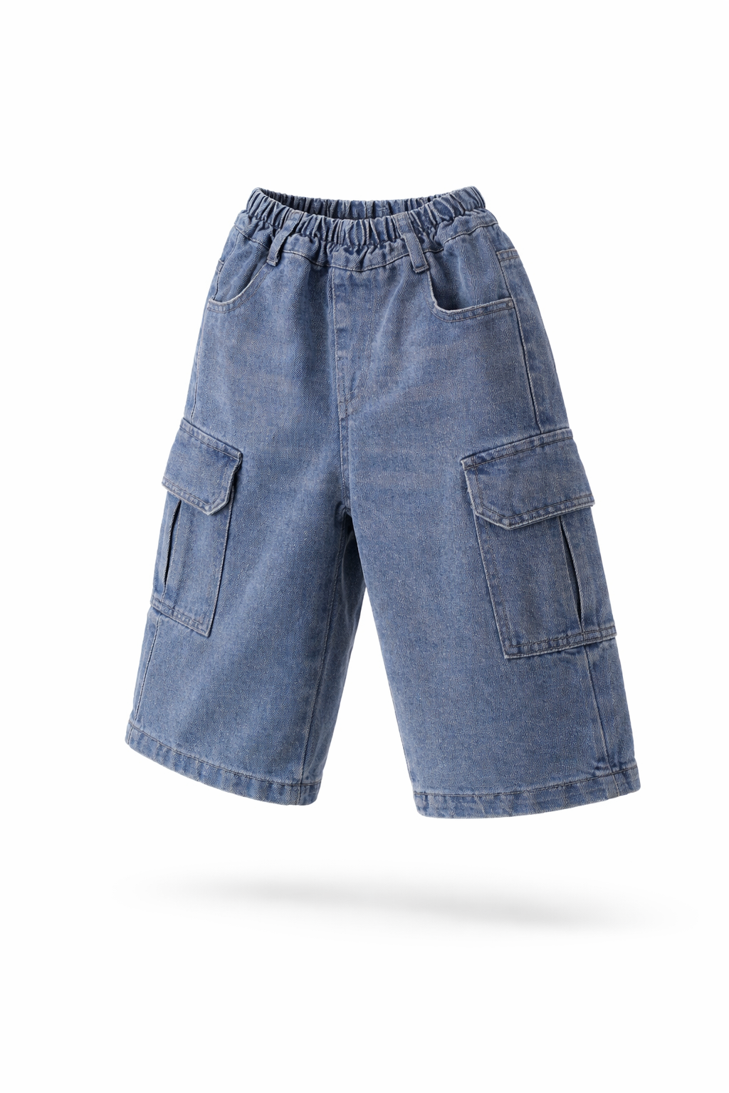Denim Cargo Shorts