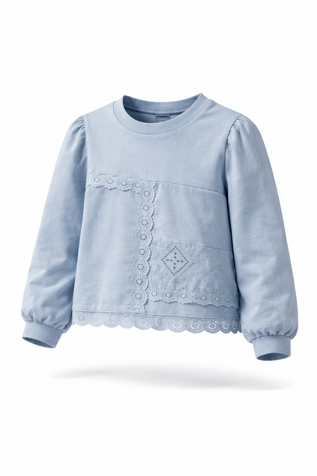 Sky Blue Lace Sweatshirt