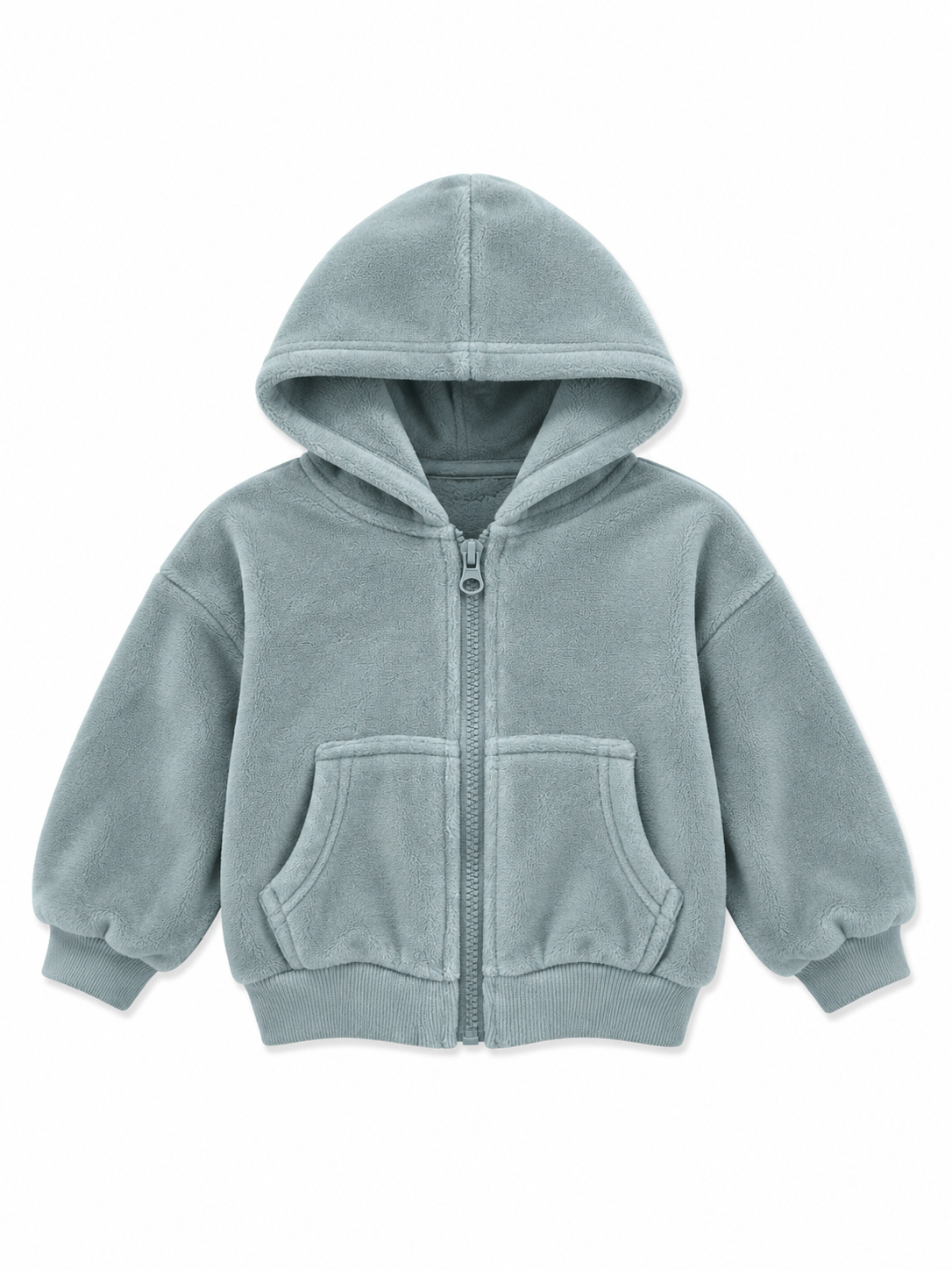 Blue Full-Zip Fleece Hoodie