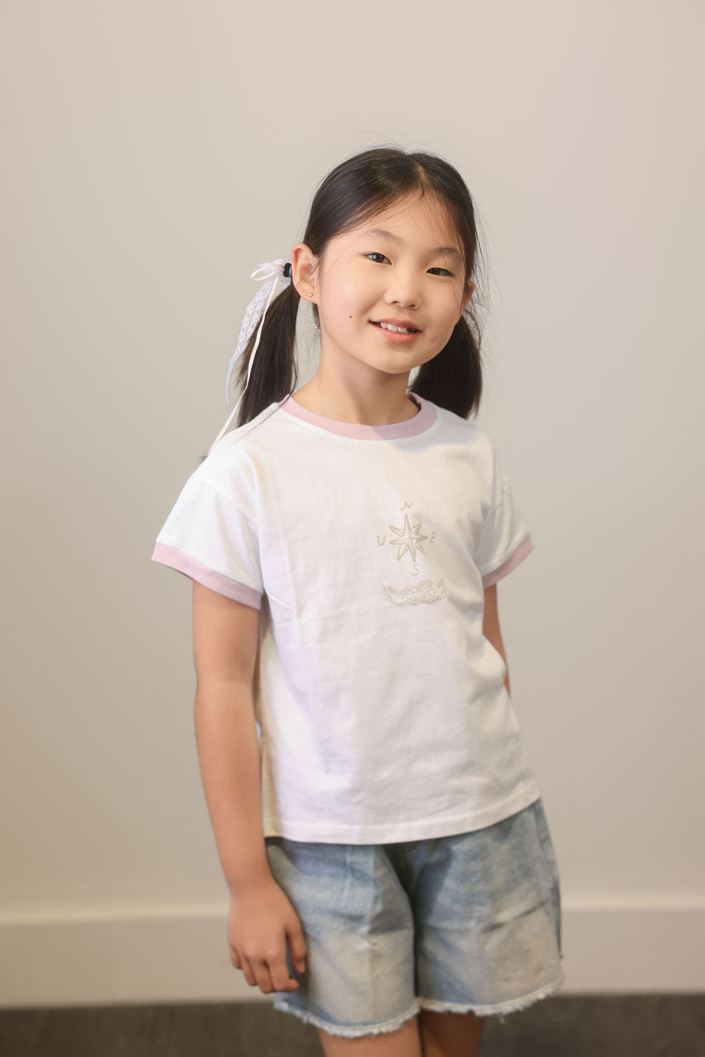 Lilac Compass Tee