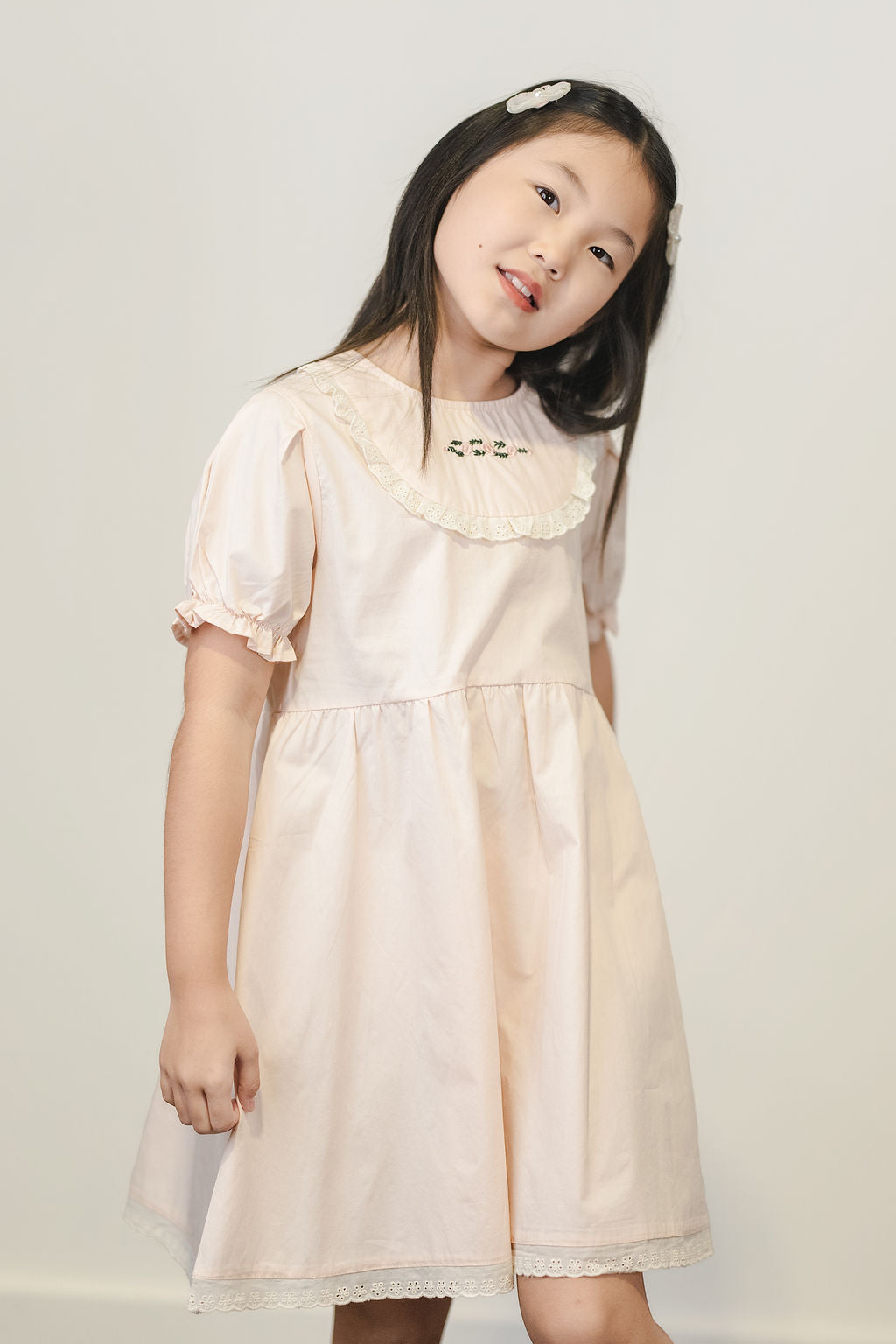 Pink Cloud Lace Dress