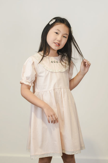 Pink Cloud Lace Dress