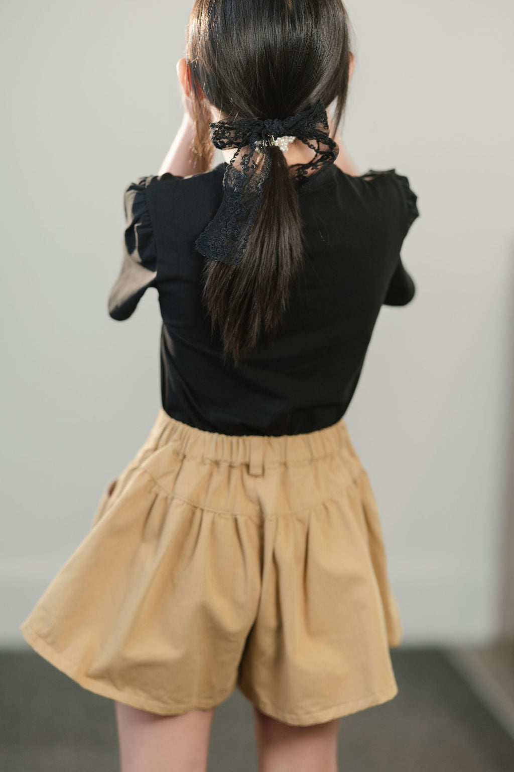 Khaki A-Line Shorts