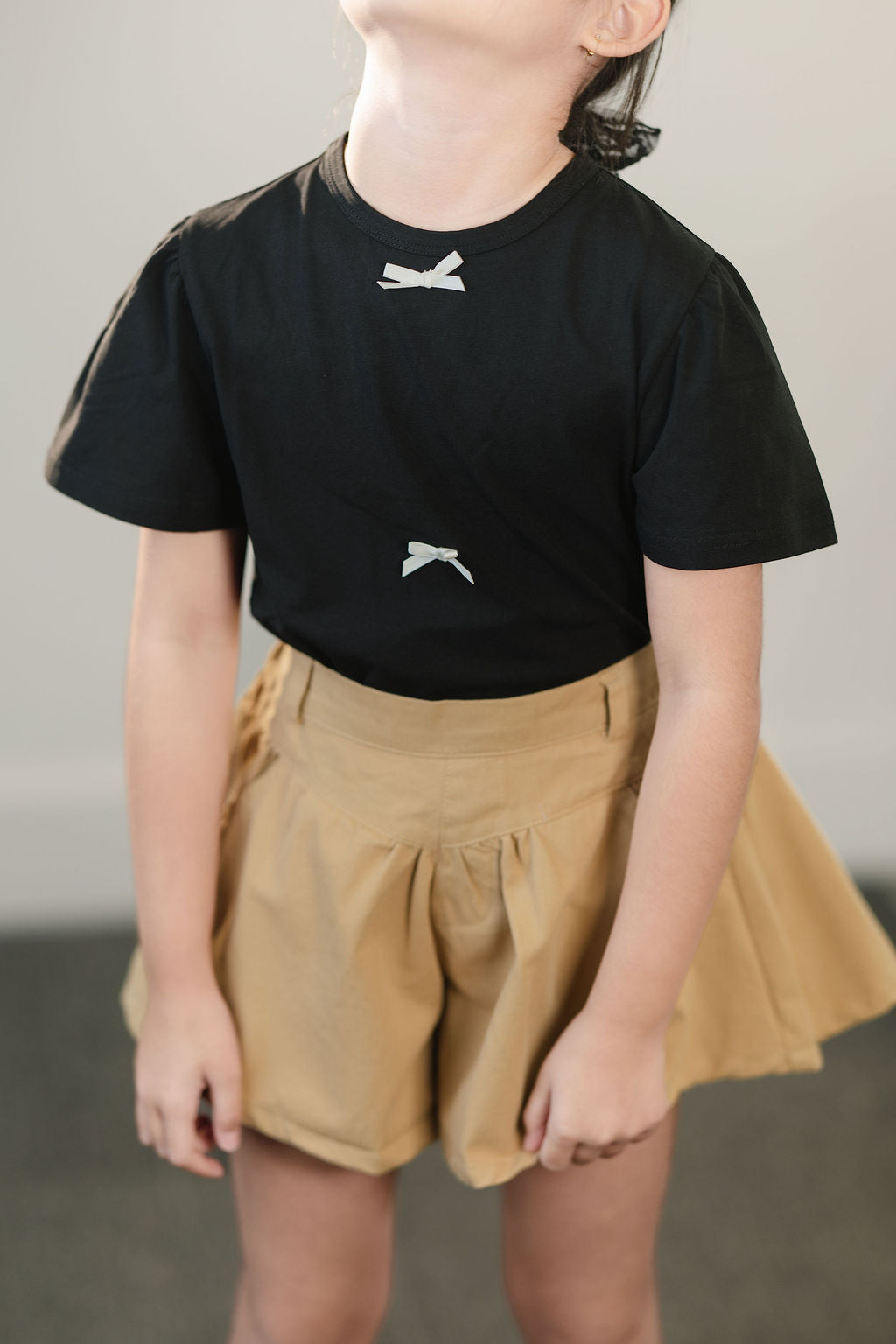 Khaki A-Line Shorts