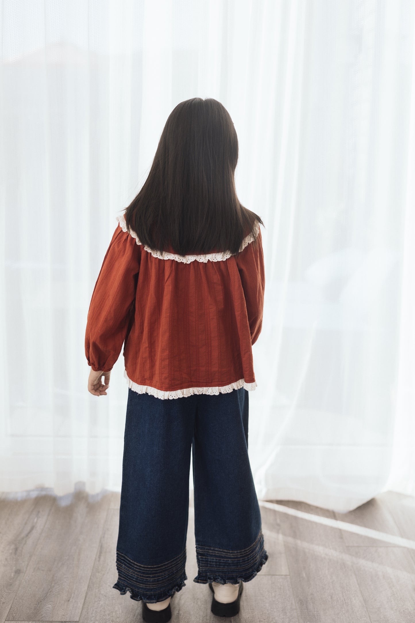 Rusty Ruffle Blouse