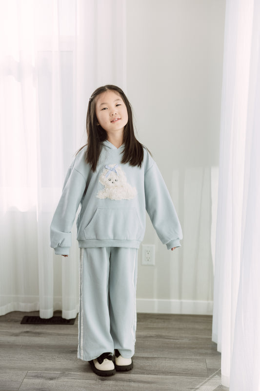 Blush Pup Hoodie Set