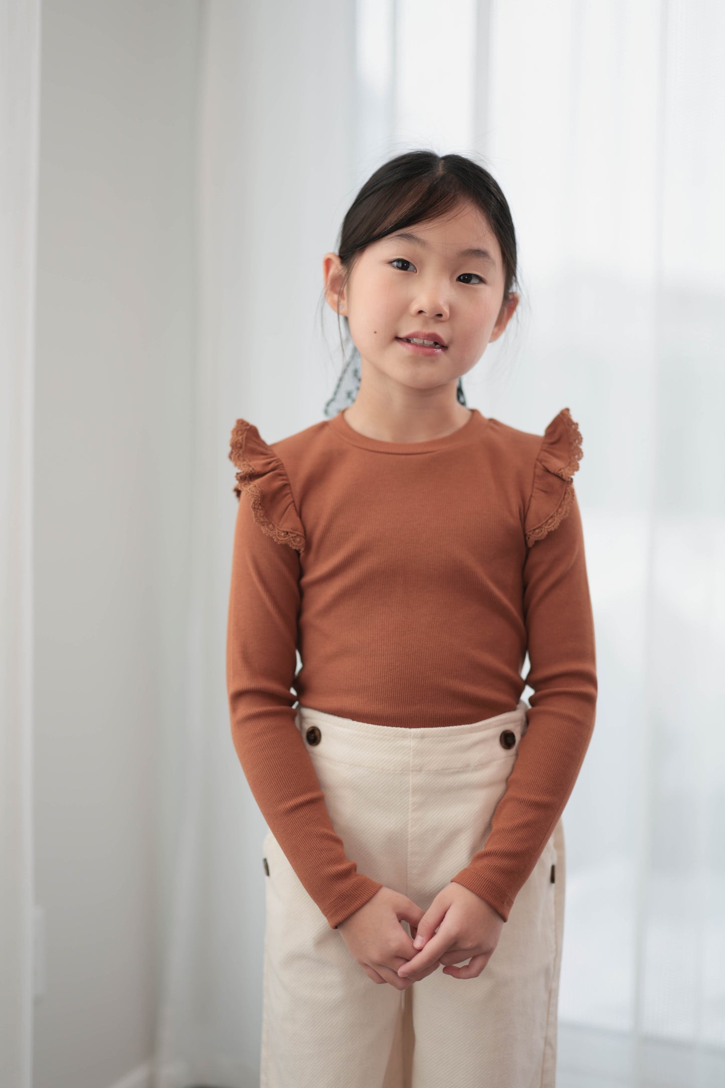 Rusty Ruffle Top