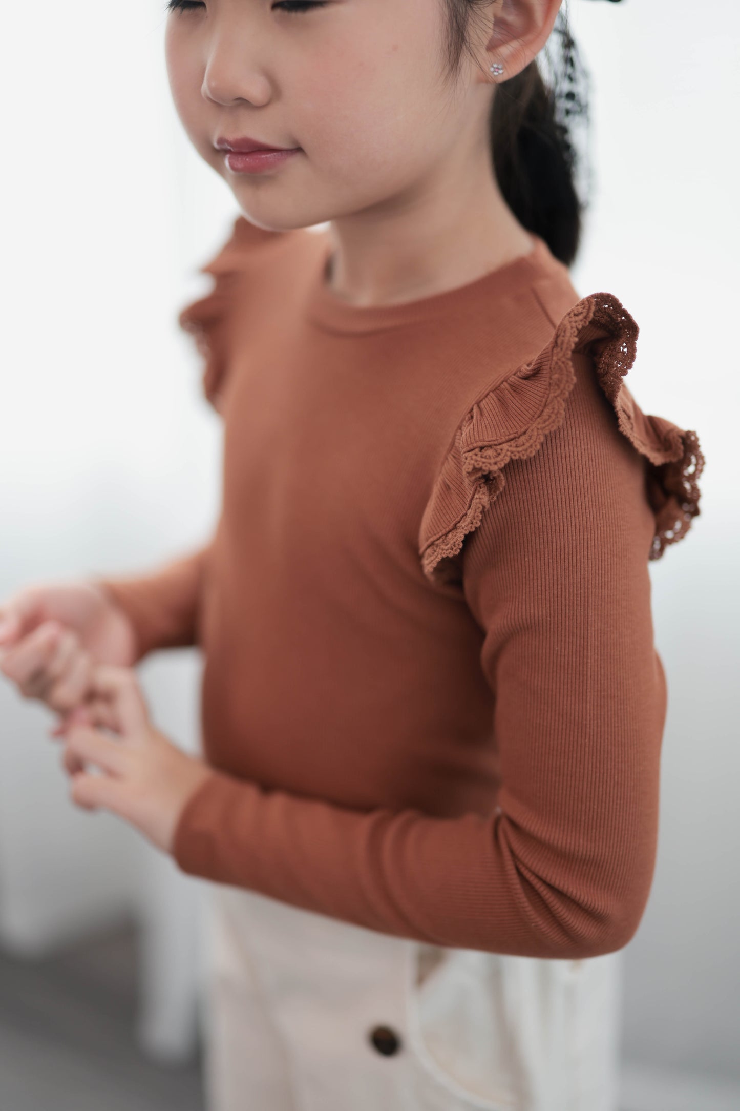 Rusty Ruffle Top