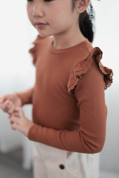 Rusty Ruffle Top