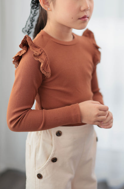Rusty Ruffle Top