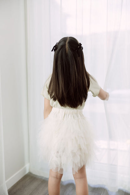 Tulle Ruffled Skirt