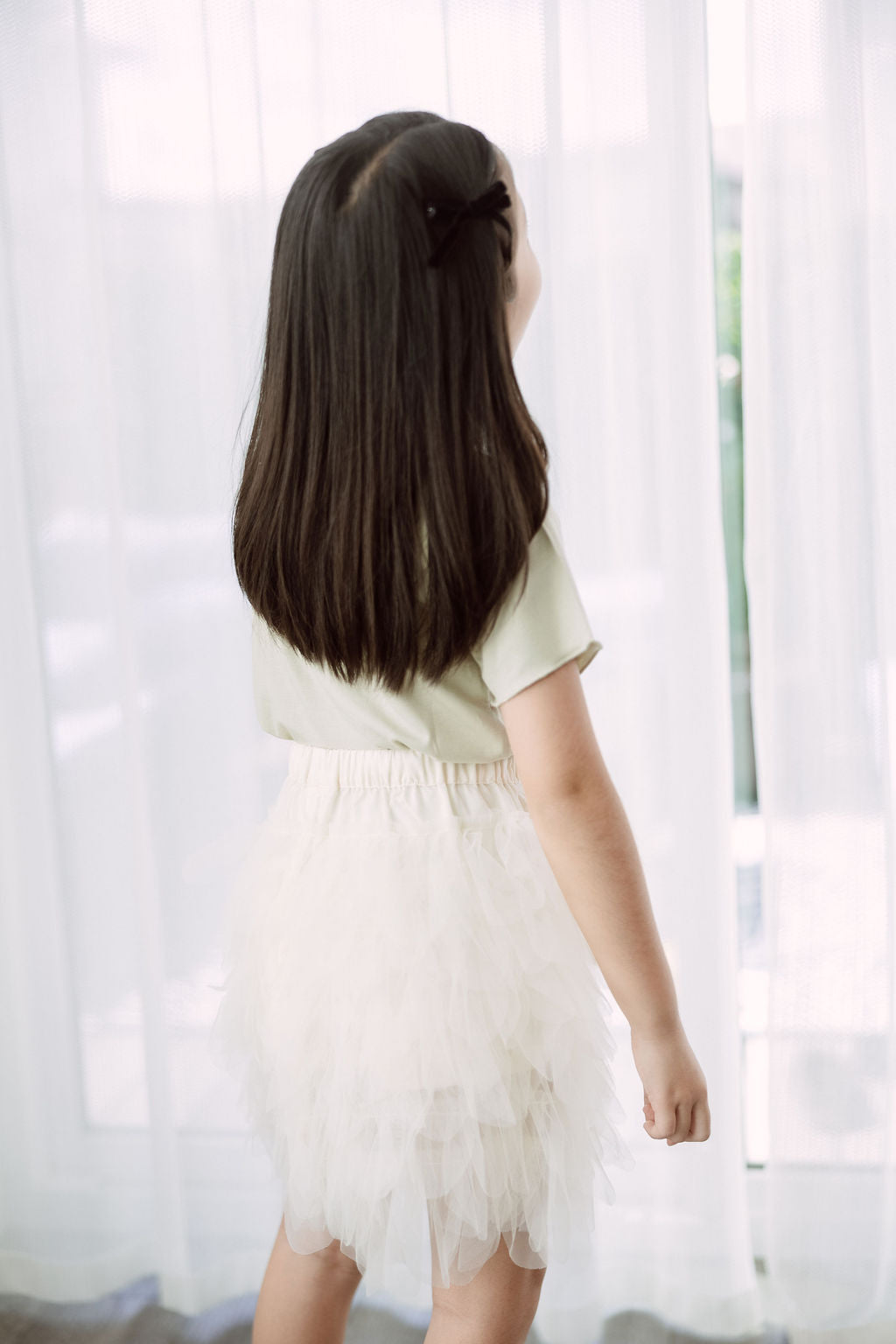 Tulle Ruffled Skirt