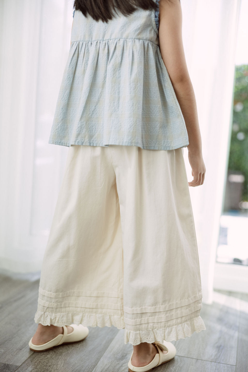 Cream Frill Bottoms