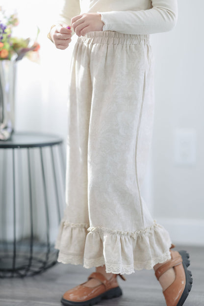 Ruffle Hem Pants