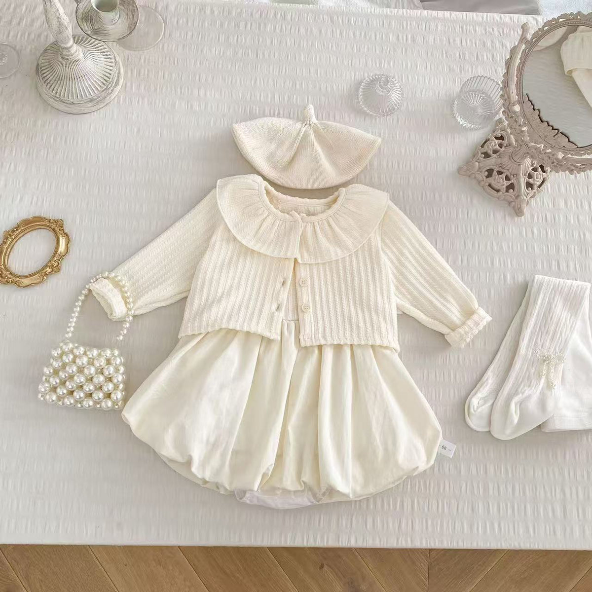 Ivory Blossom Romper