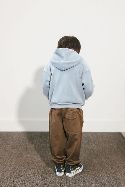 Blue Full-Zip Fleece Hoodie