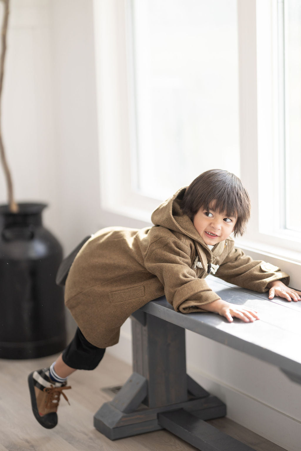 Hooded Wool Coat