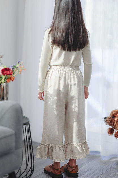 Ruffle Hem Pants