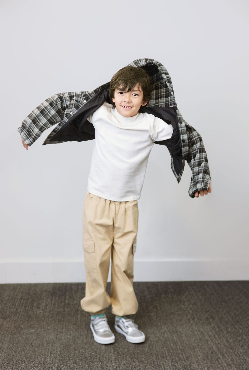 Urban Plaid Hooded Jacket