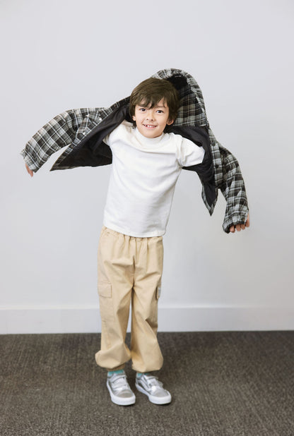 Urban Plaid Hooded Jacket