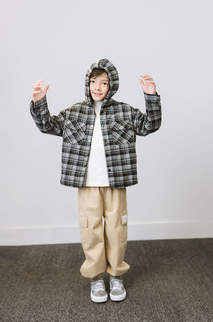 Urban Plaid Hooded Jacket