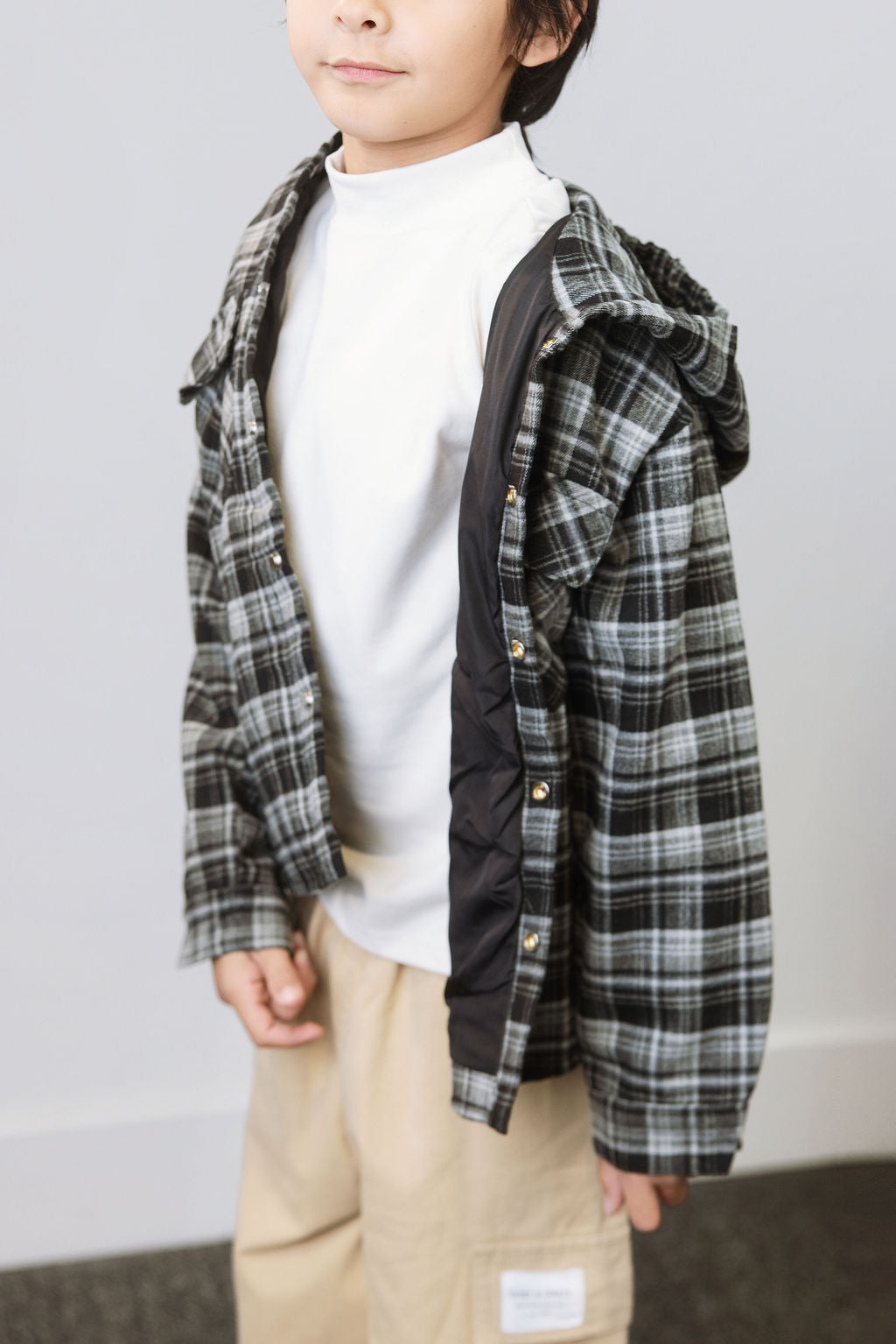 Urban Plaid Hooded Jacket