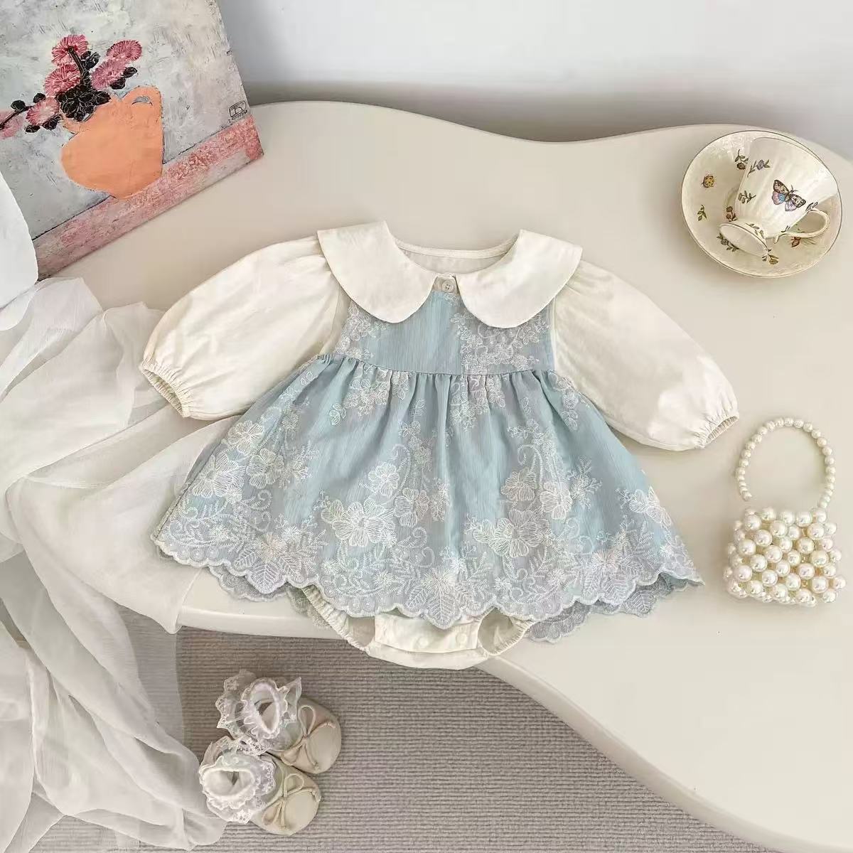 Bluebell Lace Romper