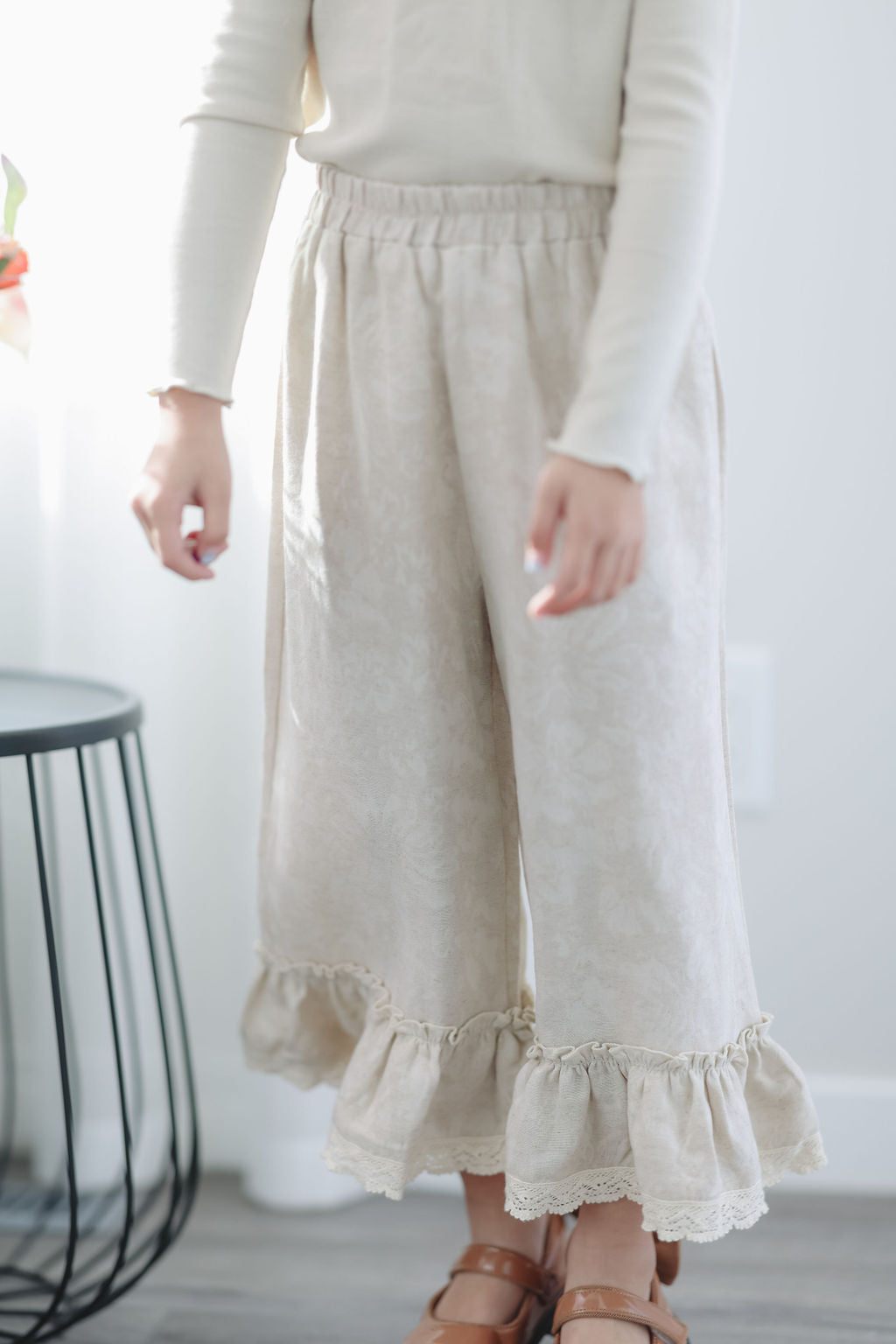Ruffle Hem Pants