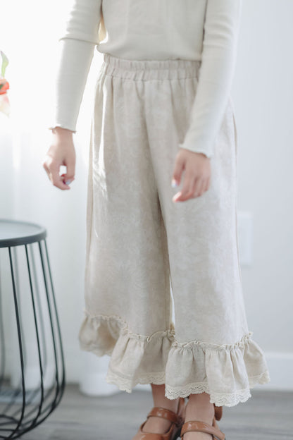 Ruffle Hem Pants