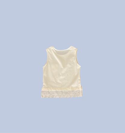 Cream Lace Tank