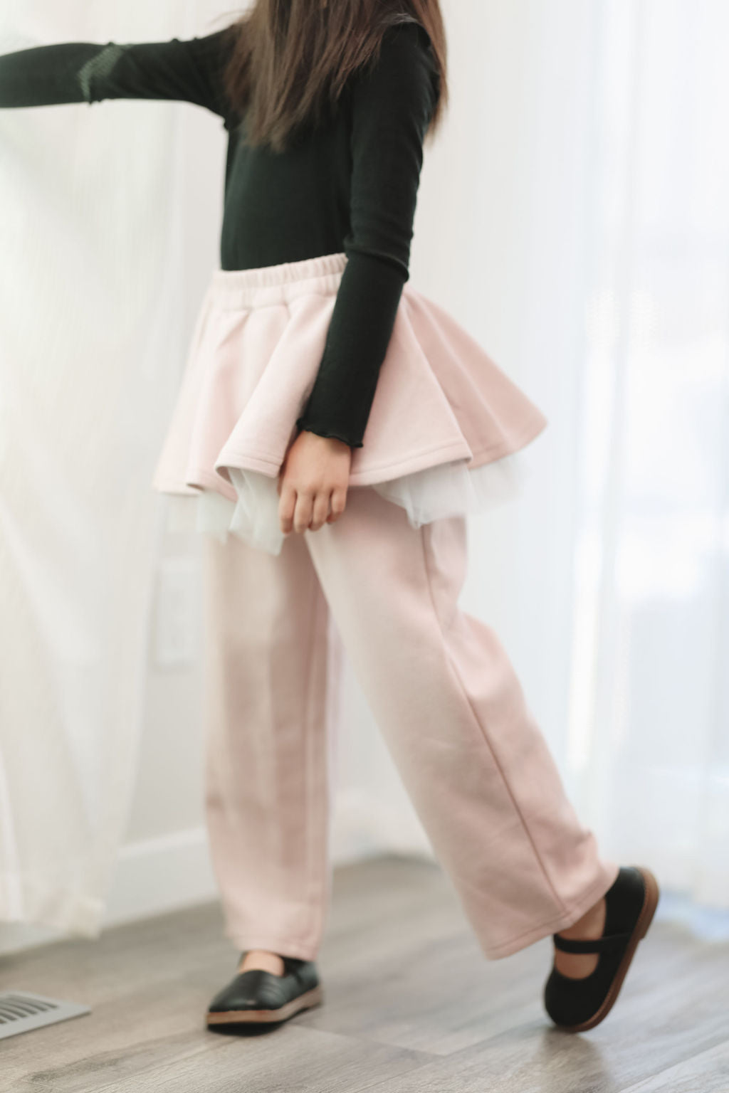 Ruffle Skirt Pants