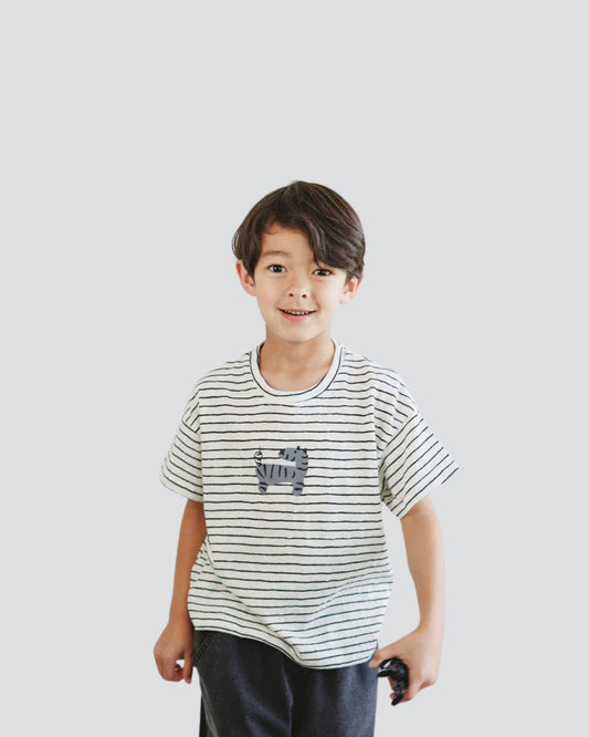 Tiny Stripe Safari Tee