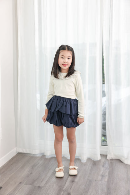 Ivory Lace Collar Top
