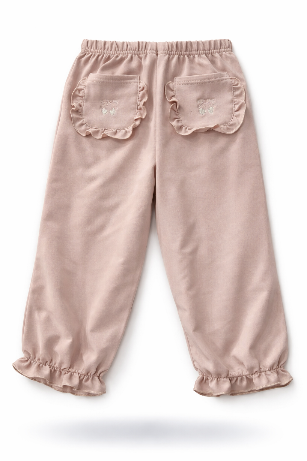 Cherry Pocket Ruffle Pants