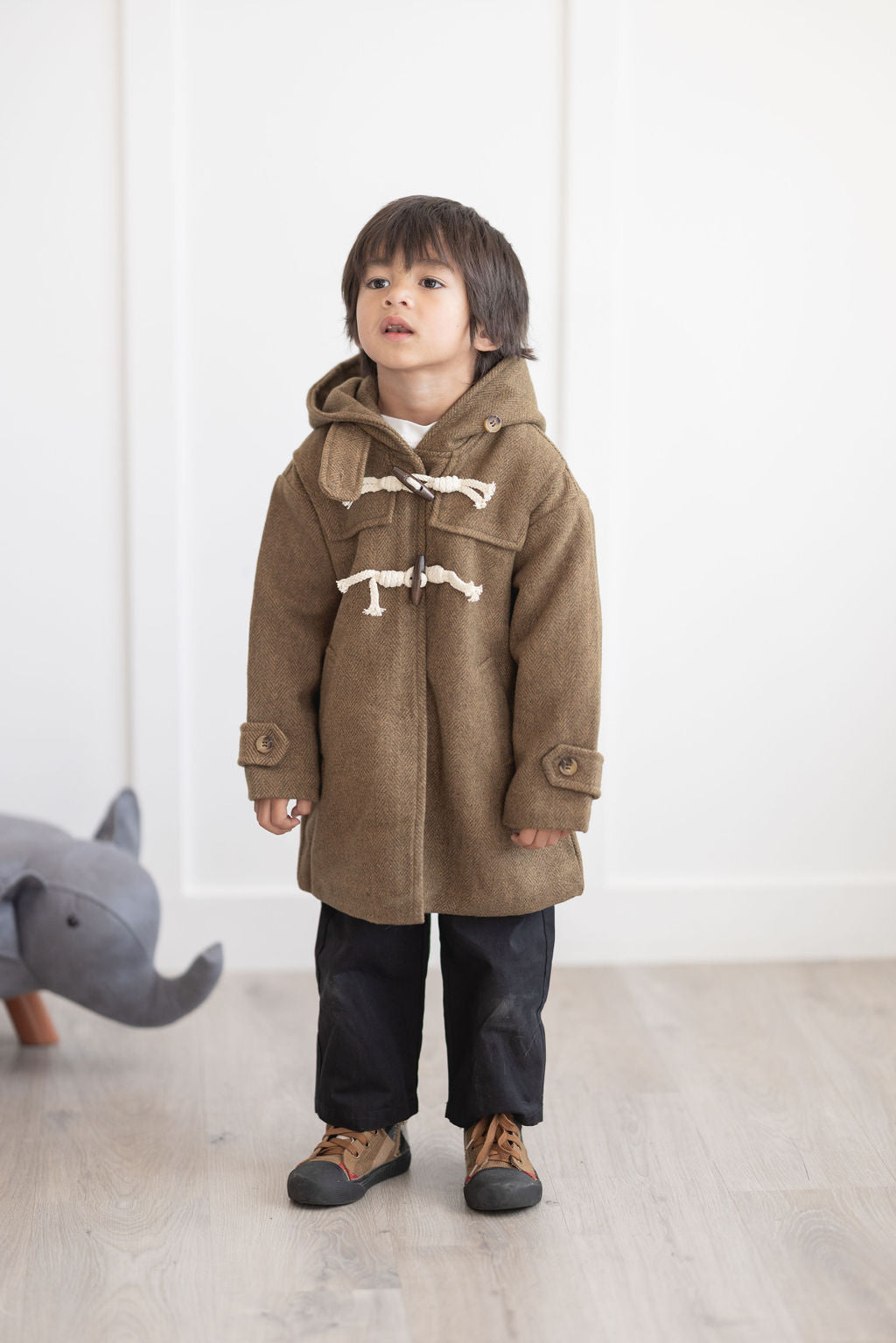 Hooded Wool Coat