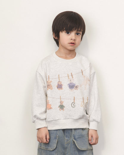 Teddy Clothesline Sweatshirt