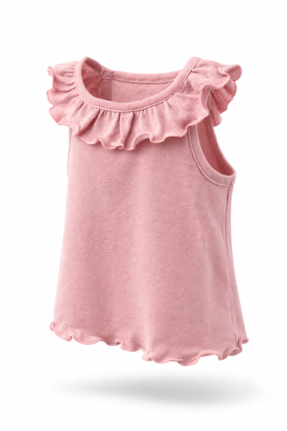 Ruffled Collar Top
