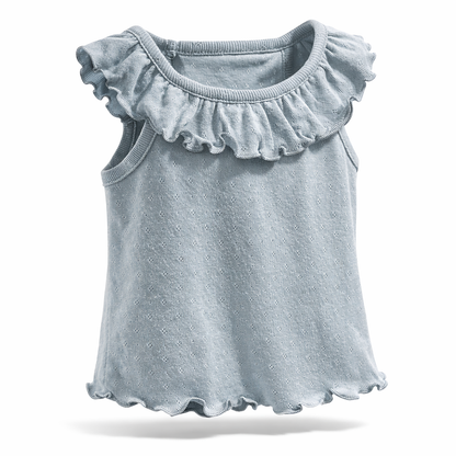 Ruffled Collar Top