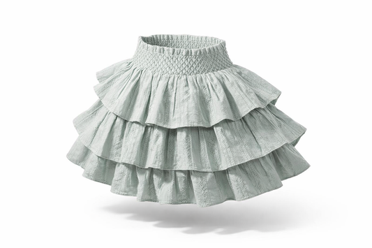 Mint Ruffle Bloom Skirt