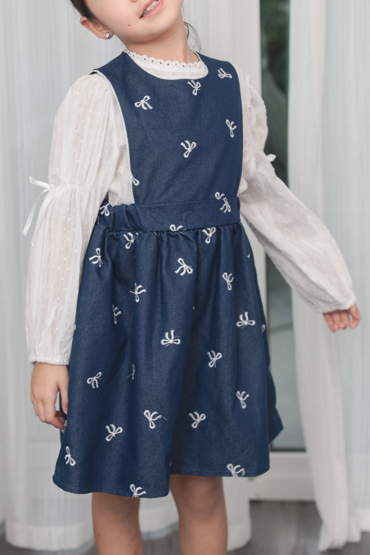 Denim Bow Dress