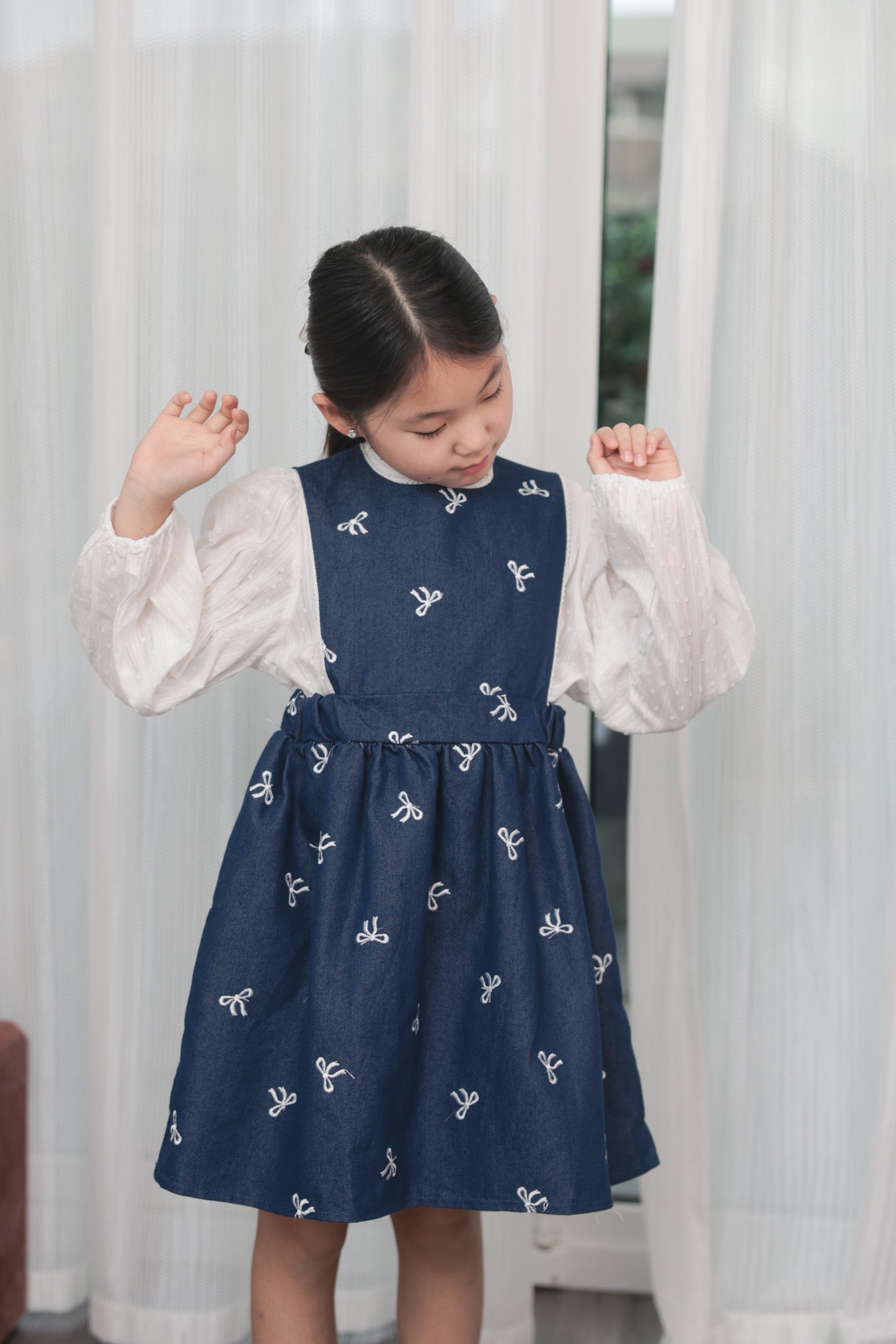 Denim Bow Dress